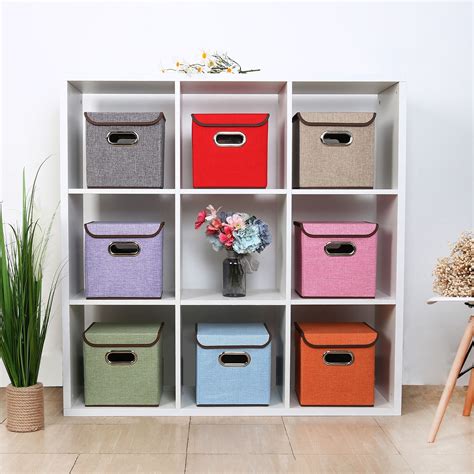 decorative metal cube box with lid|large storage containers with lids.